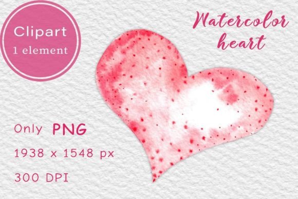 Download Pink Watercolor Heart. Clipart PNG - Clipart Collection