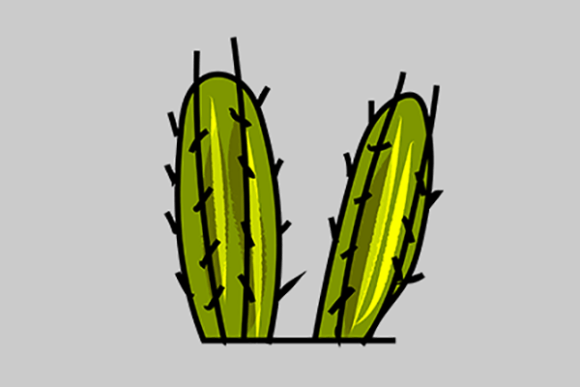 Download Vector Cactus Clipart - Clipart Collection