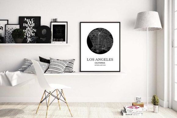 Download Los Angeles Map Wall Decor Printable Art - Printable art Collection