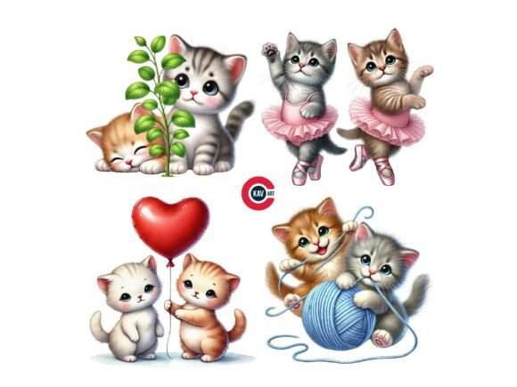 Download Cute Kitten Clipart, Adorable Kitten - Clipart Collection