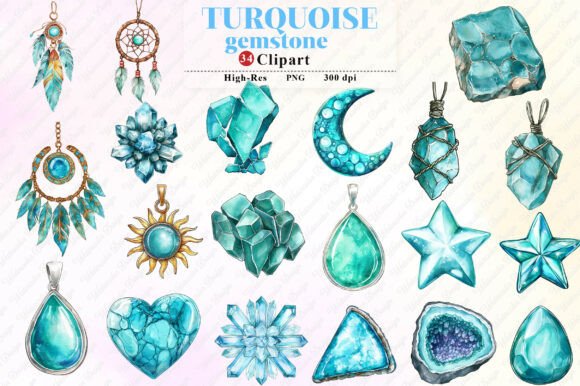 Download Turquoise Gemstone Png Clipart - Clipart Collection