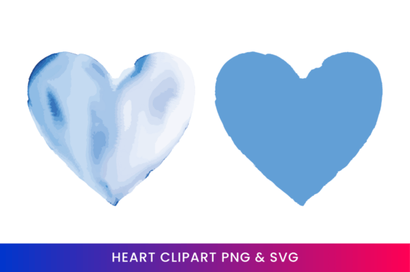 Download Blue Watercolor Heart Clipart 18 - Clipart Collection