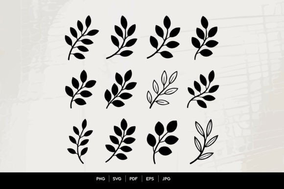 Download Leaf Branch SVG Clipart Bundle - Clipart Collection
