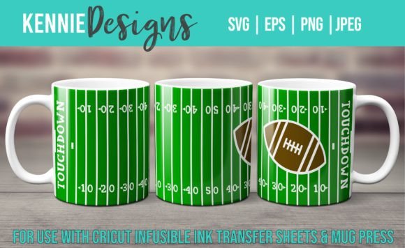 Download Football Field Mug Wrap Template SVG - Mug wrap template Collection