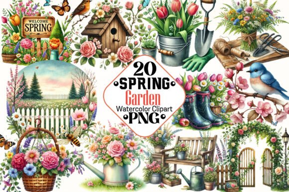 Download Spring Garden Sublimation Clipart - Clipart Collection