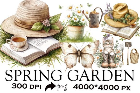 Download Spring Flower Garden Sublimation Clipart - Clipart Collection