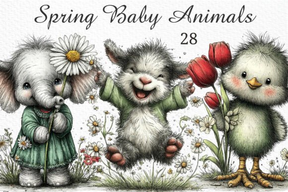 Download Spring Baby Animals Clipart Png - Clipart Collection