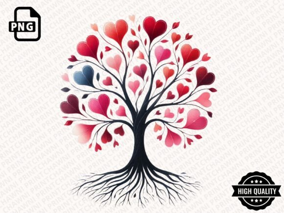 Download Valentine's Day Heart Tree Clipart PNG - Clipart Collection