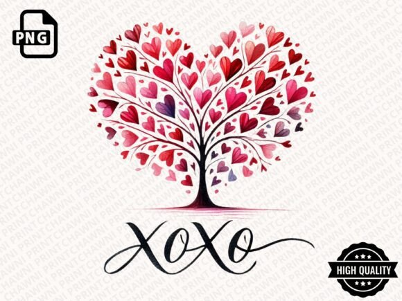 Download Valentine's Day Heart Tree Clipart PNG - Clipart Collection