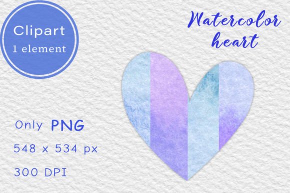 Download Blue Watercolor Heart. Clipart PNG - Clipart Collection