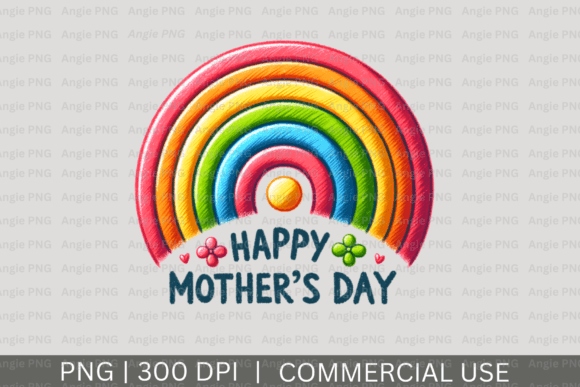 Download Happy Mother's Day Rainbow PNG Clipart - Clipart Collection