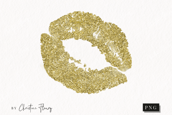 Download Gold Glitter Lips Clipart | Glitter Lips - Clipart Collection