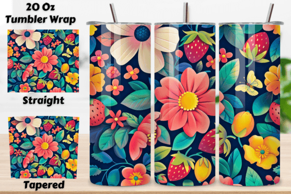 Download 3D Flowers Tumbler Sublimation Wrap PNG - 3d flowers Collection