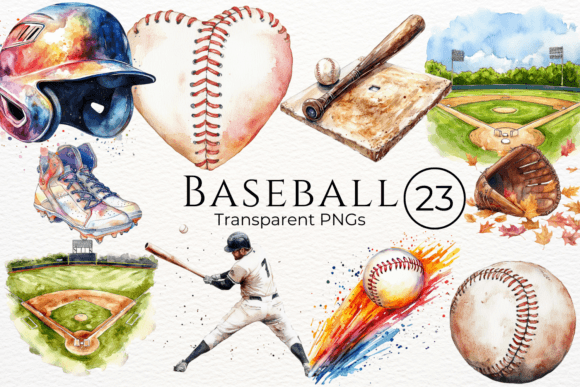 Download Baseball Watercolor Cliparts - Clipart Collection