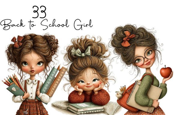 Download Back to School Girl Clipart - Clipart Collection