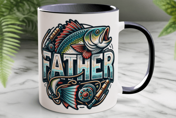 Download Father Fishing Bass Design PNG Clipart - Clipart Collection