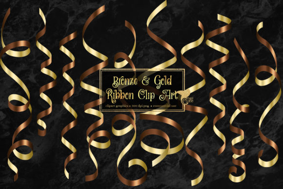 Download Bronze and Gold Ribbon Clipart - Clipart Collection