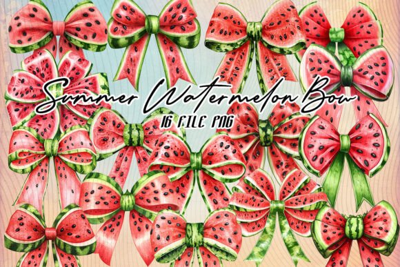 Download Summer Watermelon Coquette Bow Clipart - Clipart Collection
