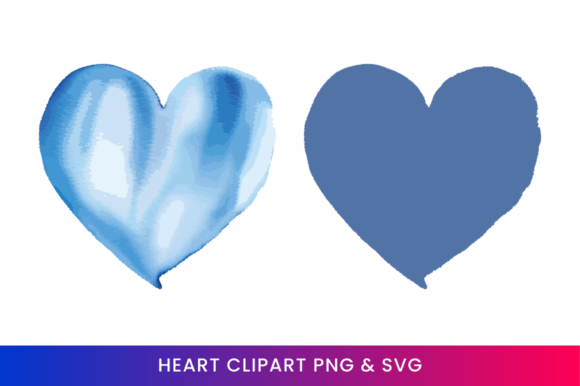Download Blue Watercolor Heart Clipart 17 - Clipart Collection
