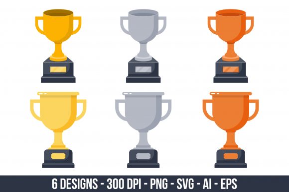 Download Gold, Silver and Bronze Trophy Clipart - Clipart Collection