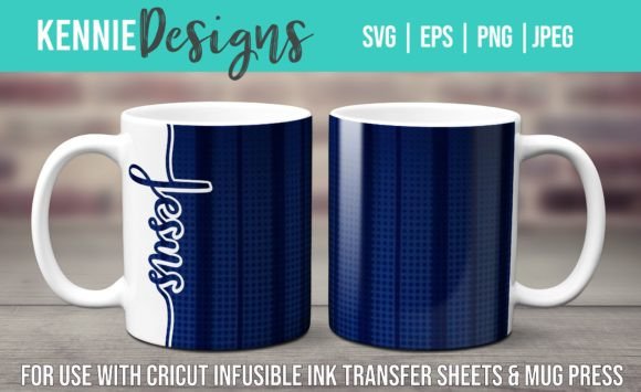Download Jesus Cursive Mug Wrap Template SVG - Mug wrap template Collection