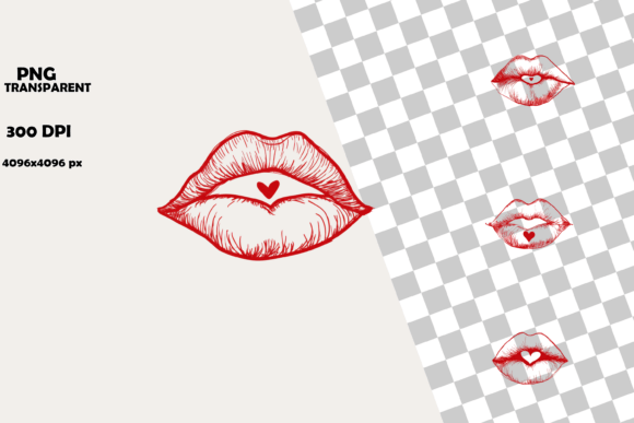 Download Cute Valentine Lips Clipart Bundle - Clipart Collection