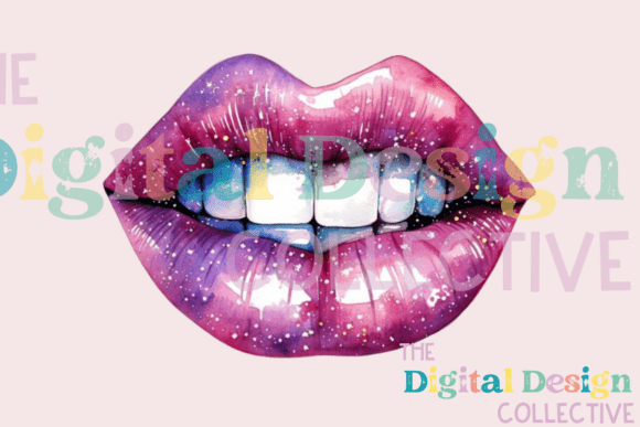 Download Glitter Lips Clipart Sublimation Png - Clipart Collection