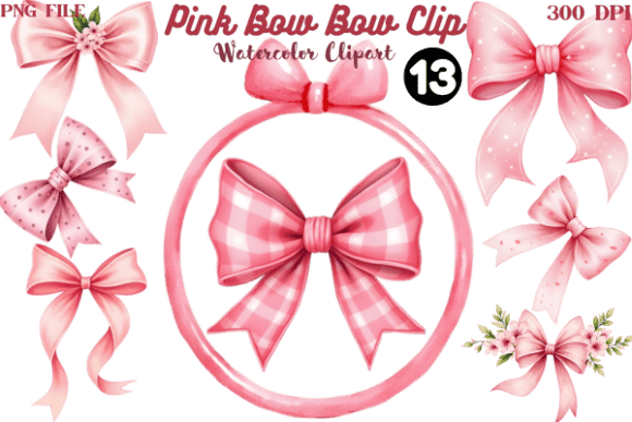 Download Watercolor Clipart Pink Bow Bow Clip - Clipart Collection