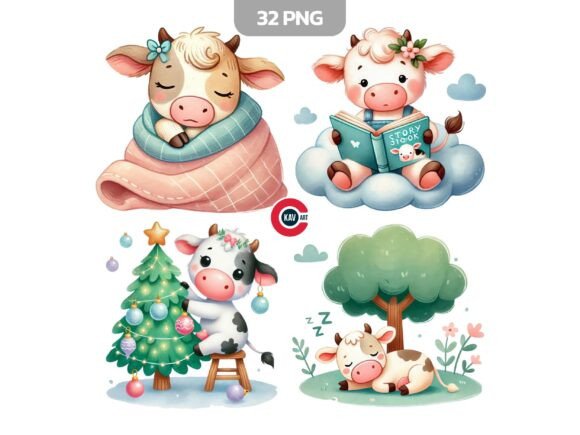Download Nursery Cow Clipart, Cute Animals - Clipart Collection