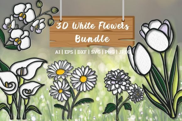 Download 3D Flowers Bundle - 3d flowers Collection