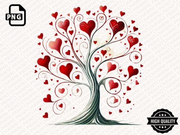 Download Valentine's Day Heart Tree Clipart PNG - Clipart Collection