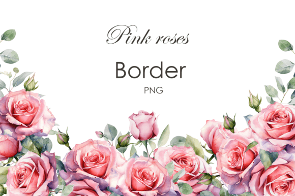 Download Rose Border. Pink Roses Clipart - Clipart Collection