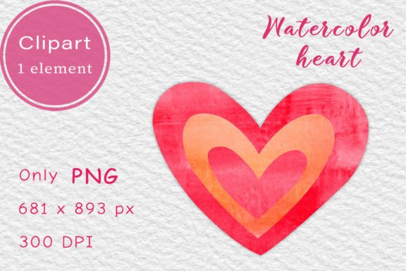 Download Pink Watercolor Heart. Clipart PNG - Clipart Collection