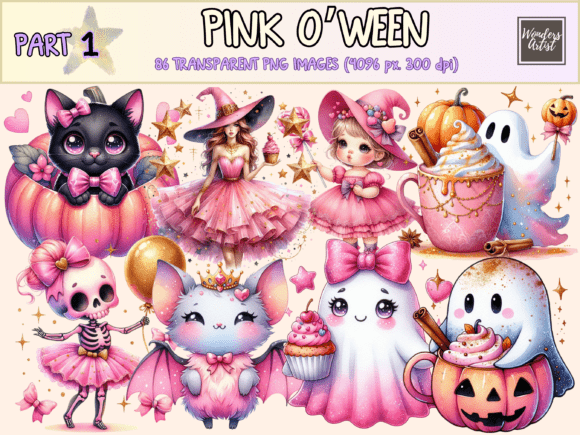 Download Pink O’Ween Clipart - Clipart Collection