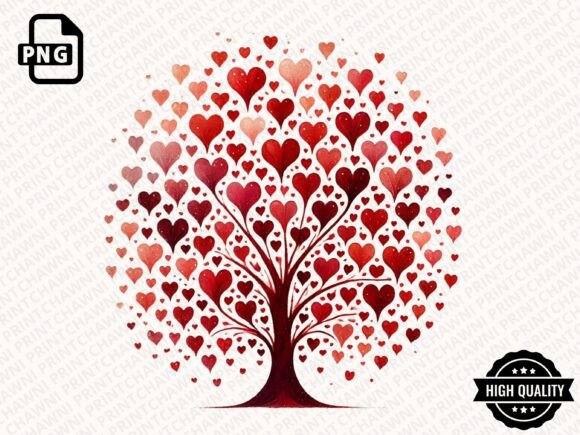 Download Valentine's Day Heart Tree Clipart PNG - Clipart Collection