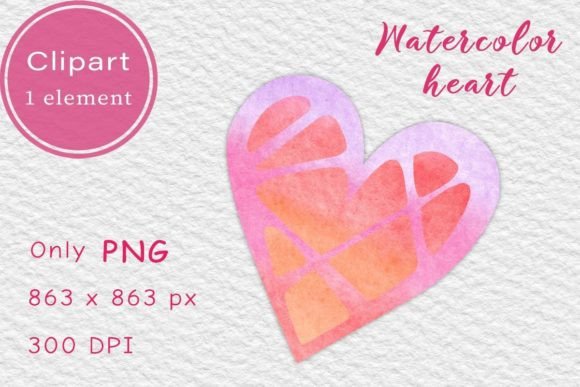 Download Pink Watercolor Heart. Clipart PNG - Clipart Collection
