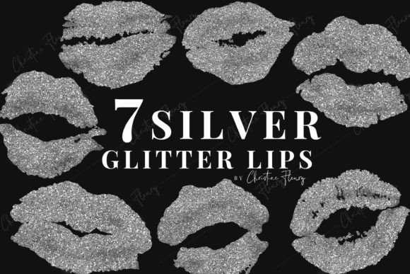 Download 7 Silver Glitter Lips Clipart - Clipart Collection
