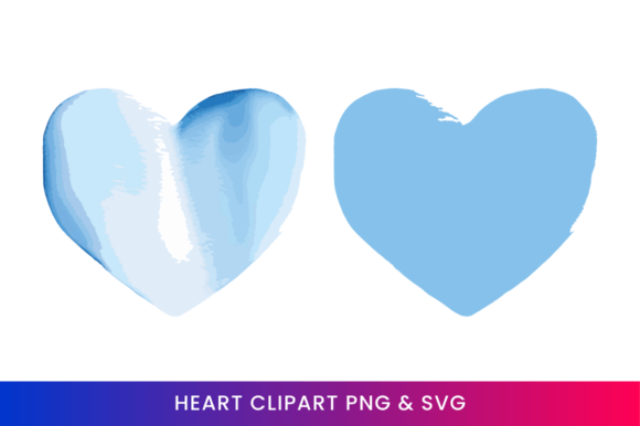 Download Blue Watercolor Heart Clipart 16 - Clipart Collection