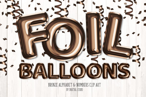 Download Bronze Foil Balloon Alphabet Clipart - Clipart Collection