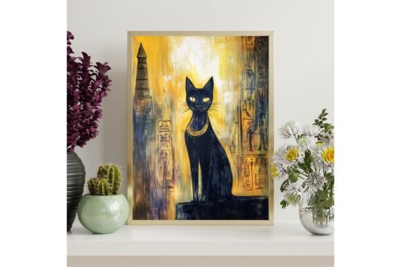 Download Bastet Cat Goddess Printable Art - Premium Bundle