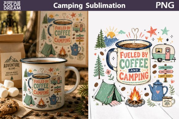 Download Camping Coffee Mug Clipart - Clipart Collection