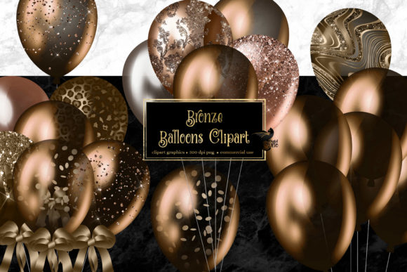 Download Bronze Balloons Clipart - Clipart Collection
