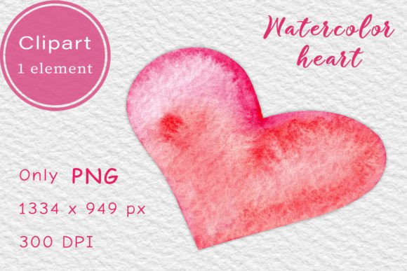 Download Pink Watercolor Heart. Clipart PNG - Clipart Collection