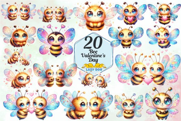 Download Bee Valentine's Day Sublimation Clipart - Clipart Collection