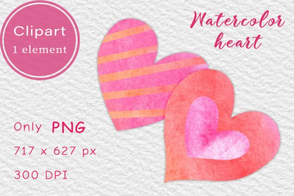 Download Pink Watercolor Heart. Clipart PNG - Clipart Collection