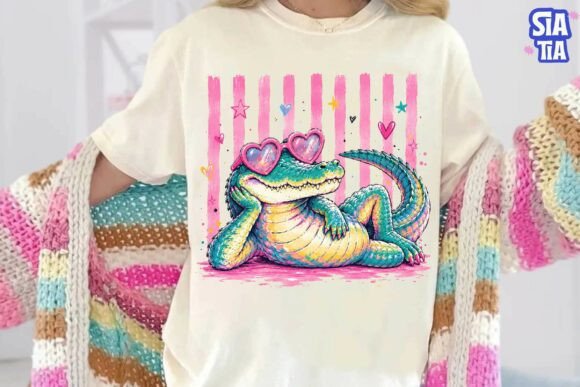 Download Cute Alligator Valentine PNG Clipart - Clipart Collection
